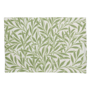 Housse D'oreillers Motif de branches feuillues vertes 
