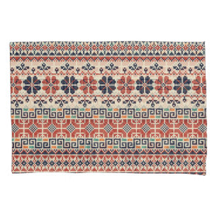 Housse D'oreillers Motif De Broderie Palestinienne : Beauté Tradition