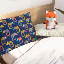 Motif de caméléon mignon sur fond bleu