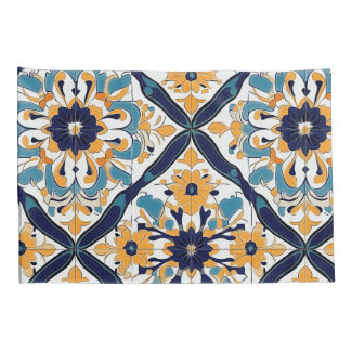 Housse D'oreillers Motif de carreaux espagnols marocains élégants