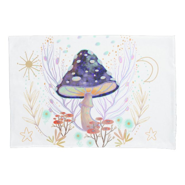 Housse D'oreillers Motif de champignon Autmn (devant)