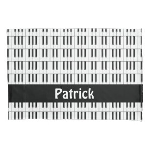 Housse D'oreillers Motif de clavier de piano