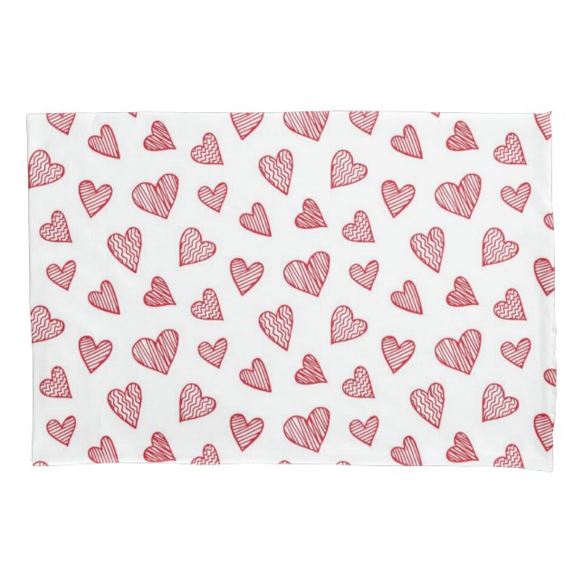 Housse D'oreillers Motif de coeur (devant)