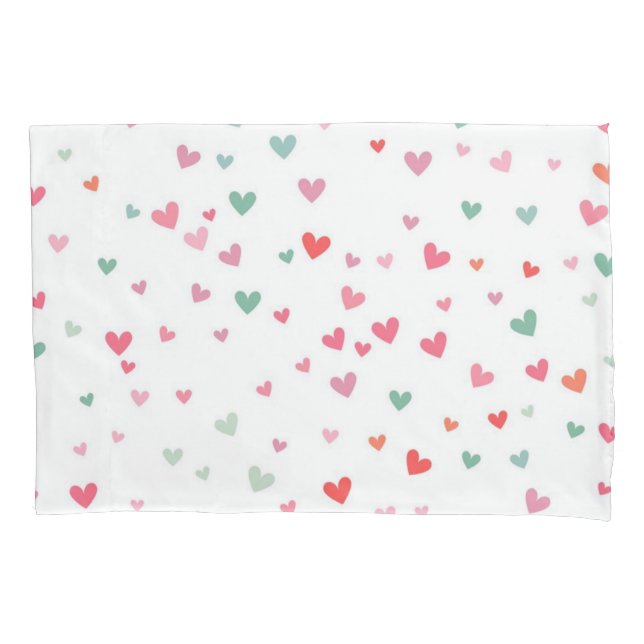 Housse D'oreillers Motif de coeur (devant)