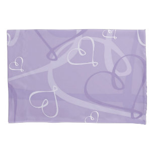 Housse D'oreillers Motif de coeur pourpre