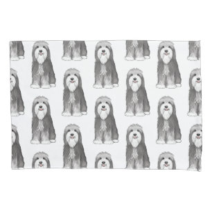 Housse D'oreillers Motif de collies à poils mignons