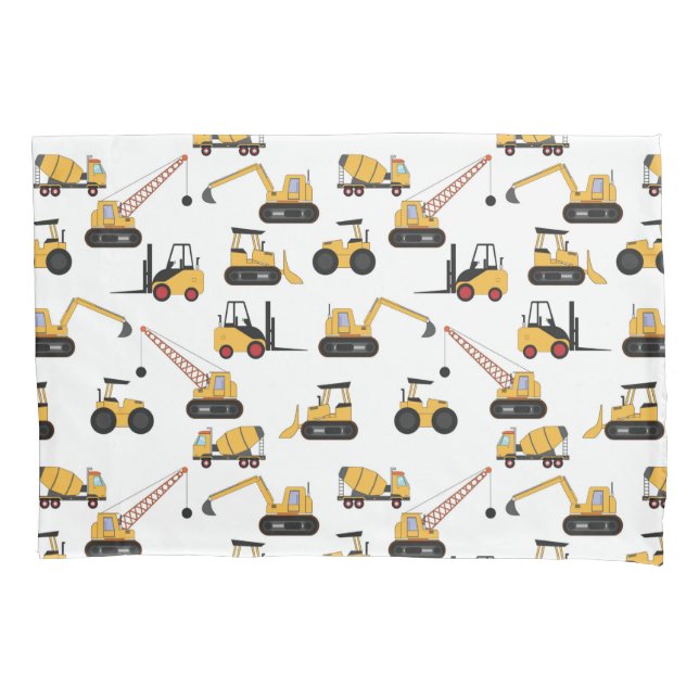 Housse D'oreillers motif de construction cool carrelé garçons (devant)
