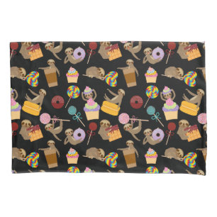 Housse D'oreillers Motif de festins de bonbon à paresse