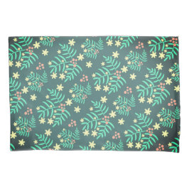 Housse D'oreillers Motif de feuilles magnifiques Vert