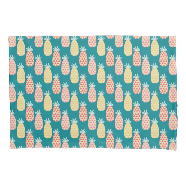 Housse D'oreillers Motif de griffonnage d'ananas (devant-gauche)