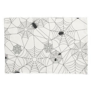 Housse D'oreillers Motif de Halloween de toiles d'araignée
