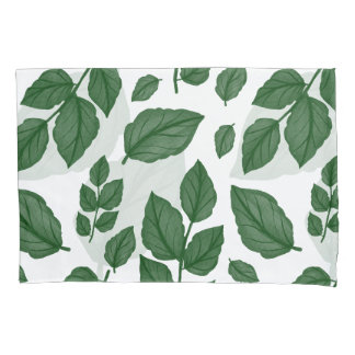 Housse D'oreillers Motif de la nature sans voile vert