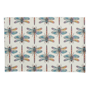 Housse D'oreillers Motif de libellule colorée