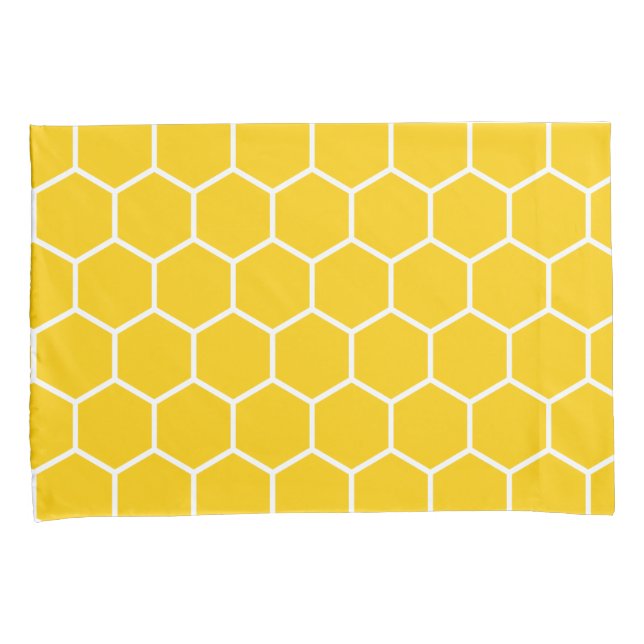 Housse D'oreillers Motif de nid d'abeille (devant-Droit)