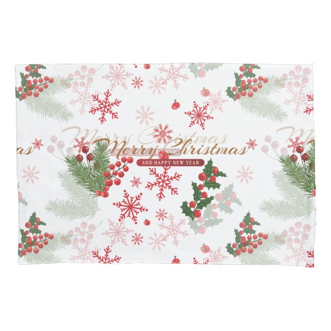 Housse D'oreillers Motif de Noël élégant et simple (devant)