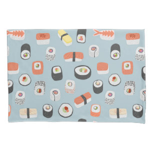 Housse D'oreillers Motif de rouleaux Sushi Nigiri Maki