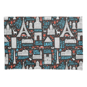 Housse D'oreillers Motif de symboles de la France