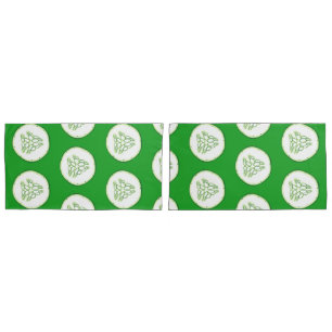 Housse D'oreillers Motif de tranches de concombre