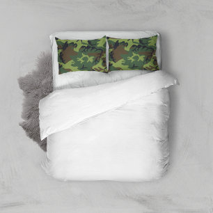 Housse D'oreillers Motif du Camouflage Vert, Motif militaire, Armée