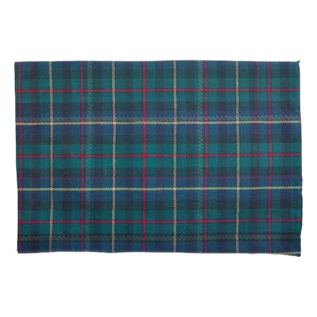 Housse D'oreillers Motif écossais écossais rouge, vert, bleu. (devant)