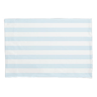 Housse D'oreillers Motif élégant Pastel Bleu & Blancs