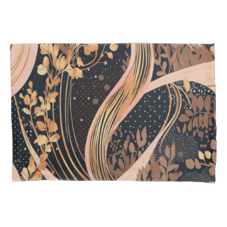 Housse D'oreillers motif floral Abstrait, pois, vignes