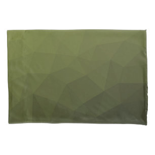 Housse D'oreillers Motif géométrique du maillage vert de l'Armée