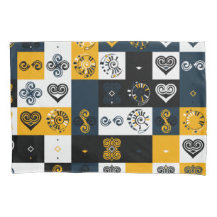 Housse D'oreillers Motif géométrique moderne tendance jaune