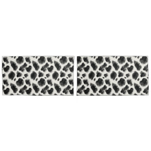 Housse D'oreillers Motif imprimé vache noir et blanc