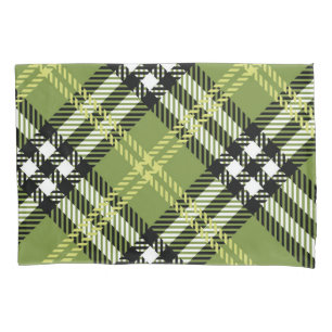 Housse D'oreillers Motif irlandais vert de plaid