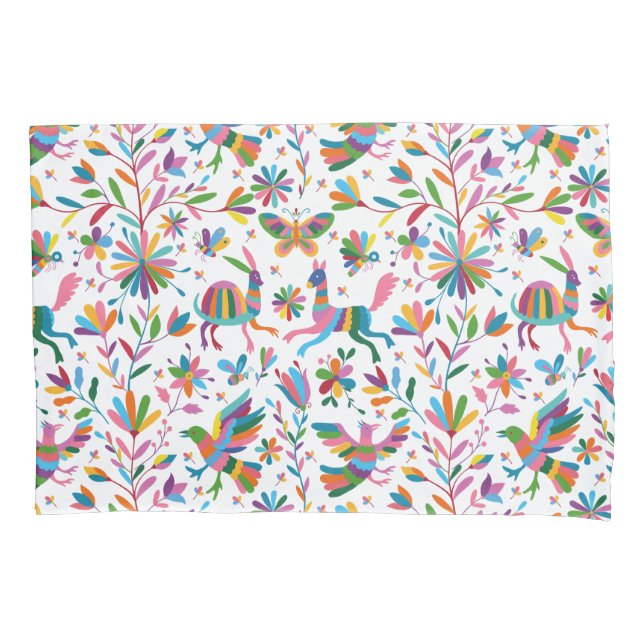 Housse D'oreillers Motif lumineux à l'ottomi mexicain (devant)