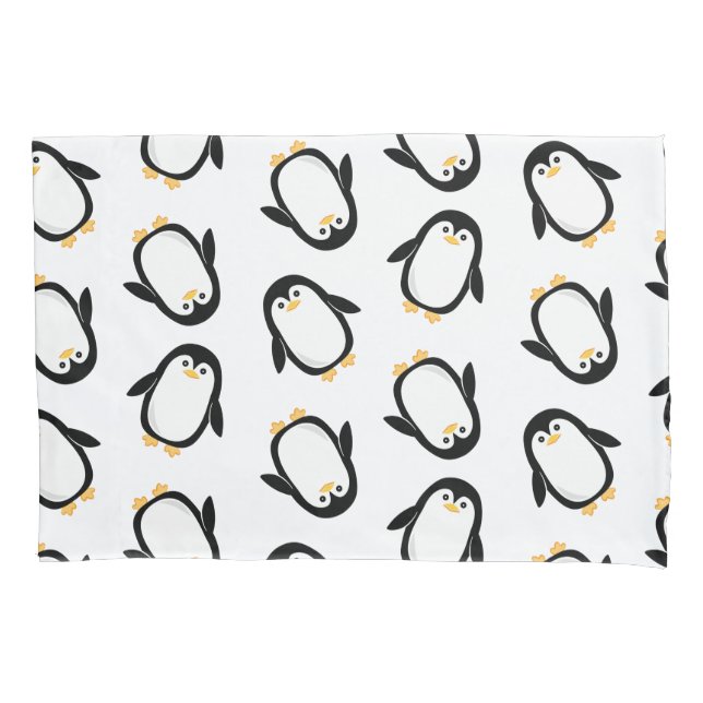 Housse D'oreillers Motif mignon de pingouins (devant)