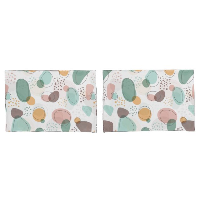 Housse D'oreillers Motif moderne sans couture (devant-Set)