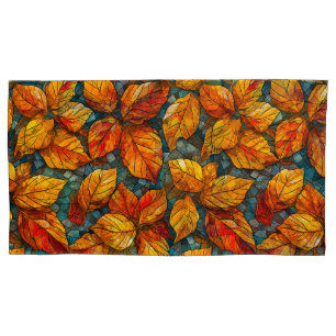 Housse D'oreillers Motif mosaïque d'automne