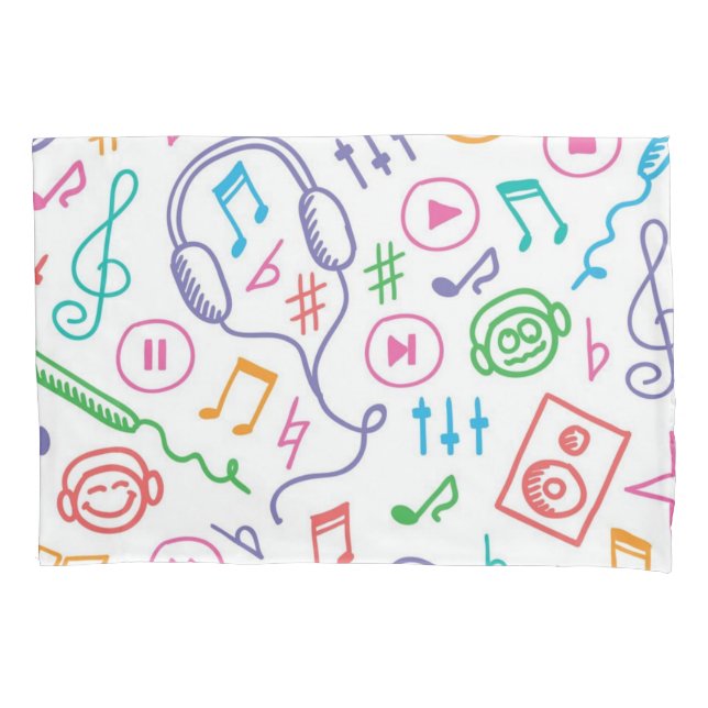 Housse D'oreillers Motif musical (devant)