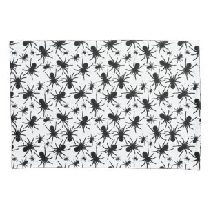 Housse D'oreillers Motif Répétitif Noir Et Blanc Motif Araignée