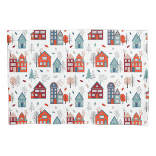 Housse D'oreillers Motif scandinave d'art populaire de Chambre