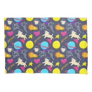 Housse D'oreillers Motif Space Cat