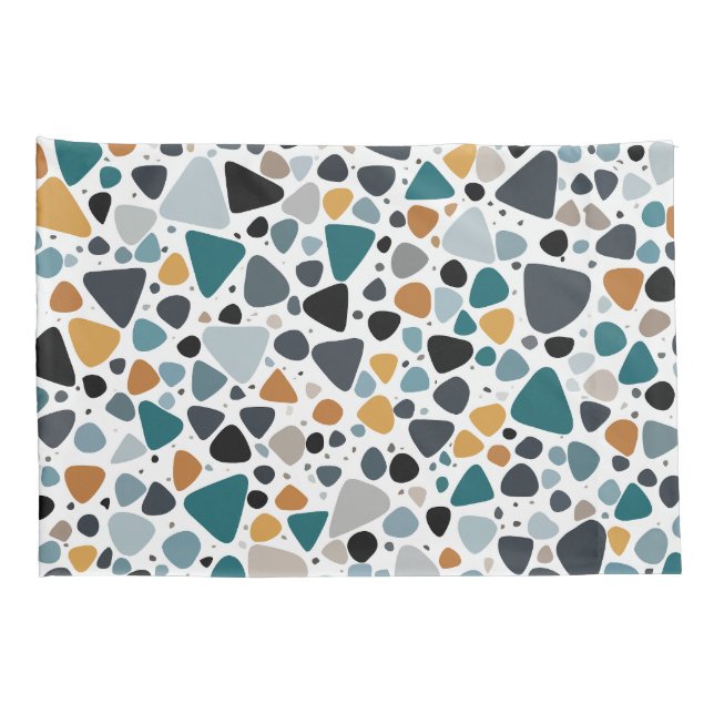 Housse D'oreillers Motif Terrazzo (Dos-Droit)