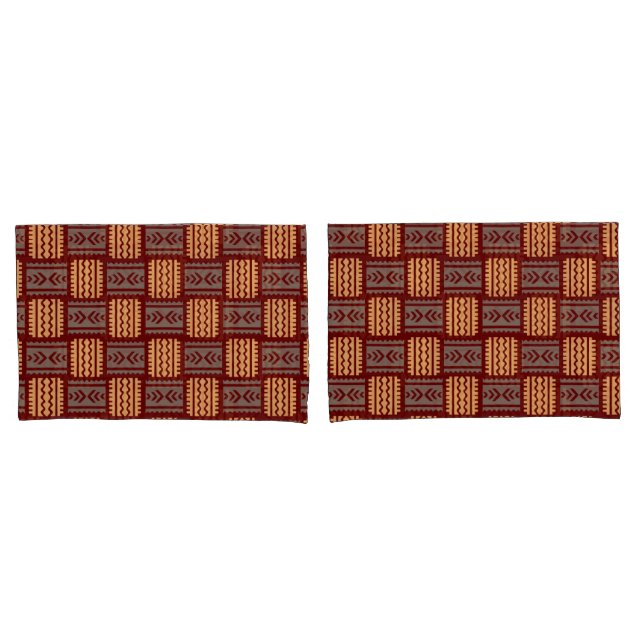 Housse D'oreillers Motif tissé (devant-Set)