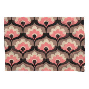 Housse D'oreillers Motif vintage fleuri sans joint