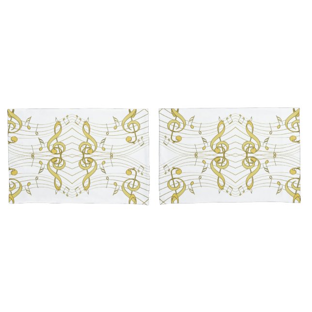 Housse D'oreillers Musical (devant-Set)