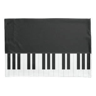 HOUSSE D'OREILLERS MUSIQUE DE PIANO