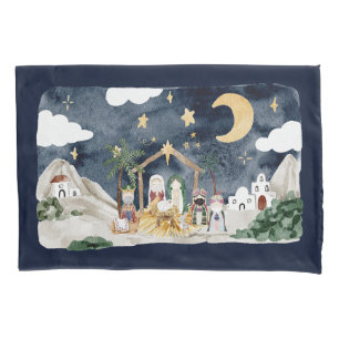 Housse D'oreillers Nativité chrétienne de Noël