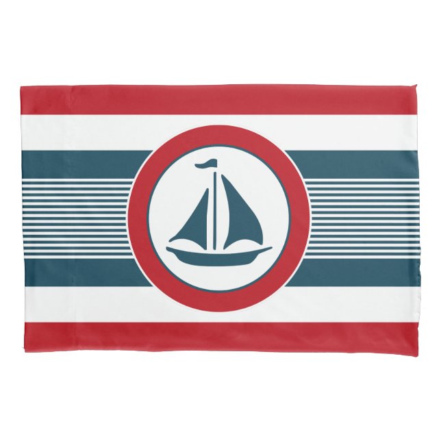 Housse D'oreillers Nautical design (devant)
