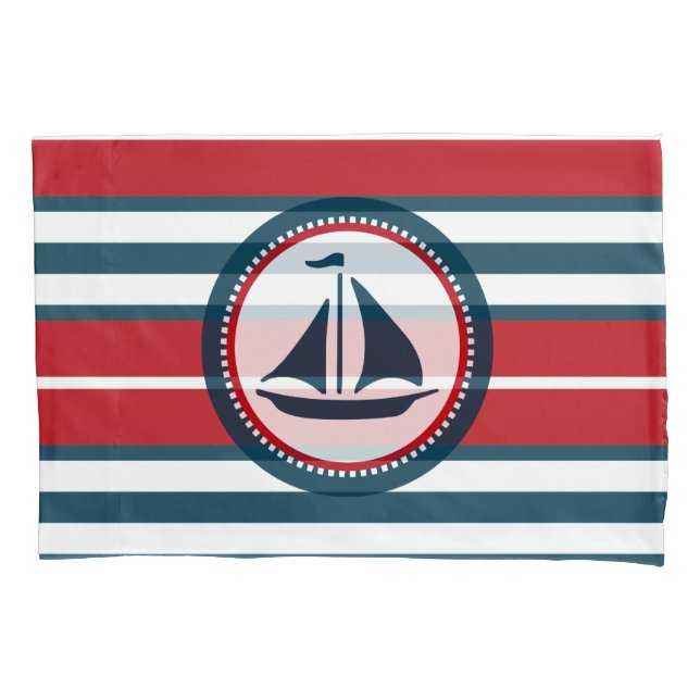Housse D'oreillers Nautical design (devant)