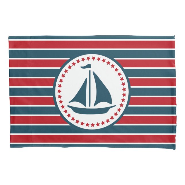 Housse D'oreillers Nautical design (devant)