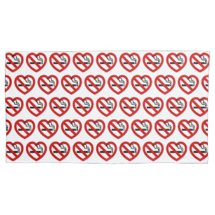 Housse D'oreillers No Love For Smoking Sign