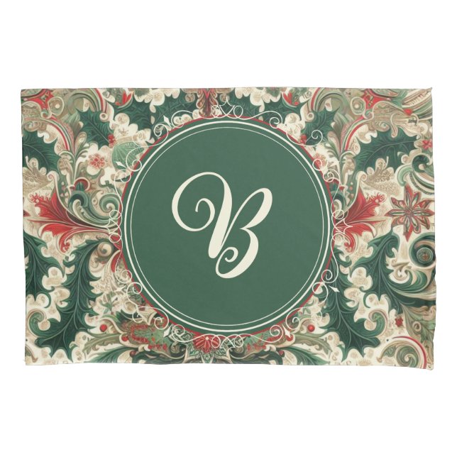 Housse D'oreillers Noël Victorien/Classique/Vintage (devant)