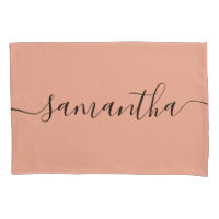 Nom de calligraphie rose pâle personnalisé